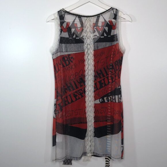 Vintage Jack & Jinger Sheer Multimodal Sheer Tank - Picture 2 of 7
